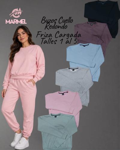Buzo Cuello Redondo de Friza Cargada Talles 1 al 5 - Miniatura 5