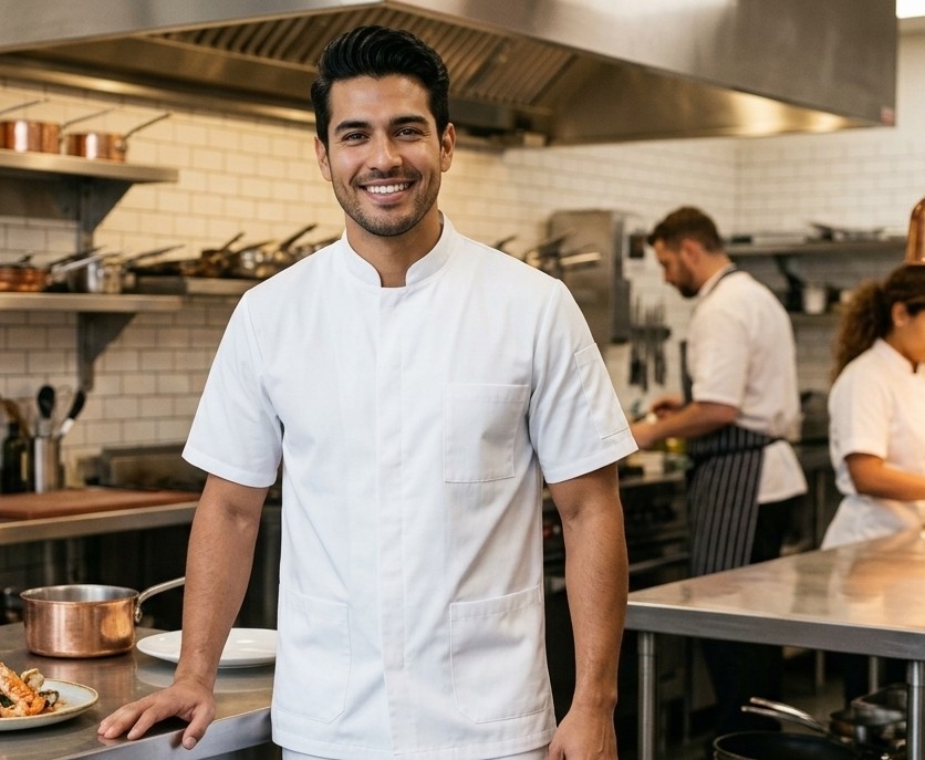 Chaqueta de Chef Spandex - Imagen 2