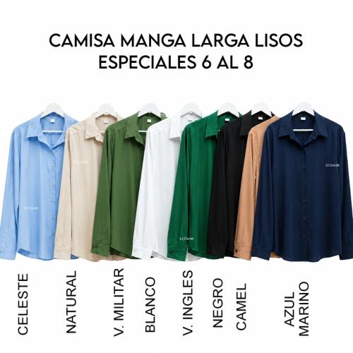 Camisa Manga Larga Liso Especial