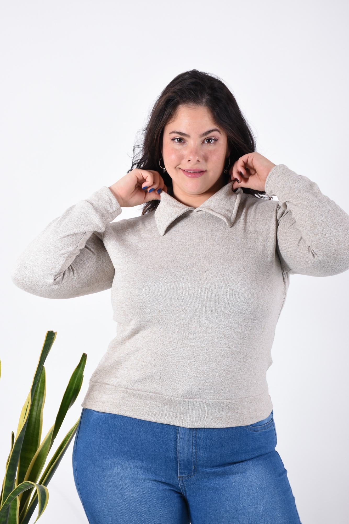 Remera Angora Cuello Camisa - Imagen 2