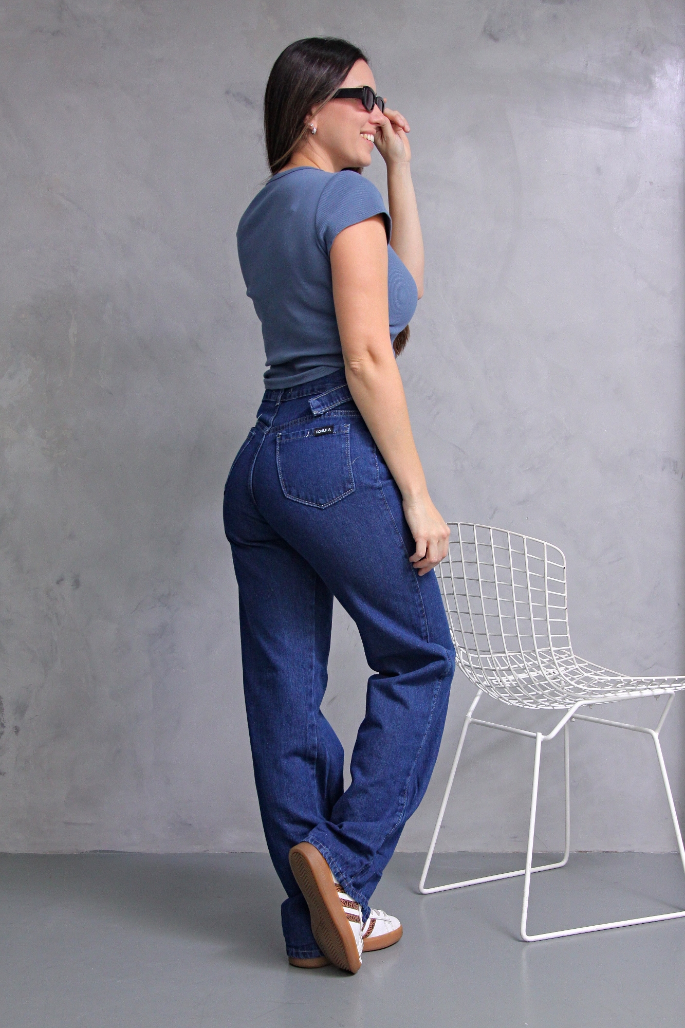 Wide Leg Azul con Reguladores! - Imagen 2