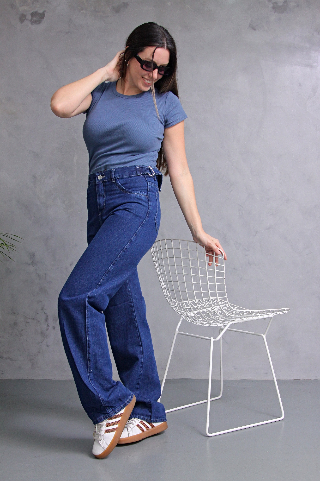 Wide Leg Azul con Reguladores! - Imagen 5