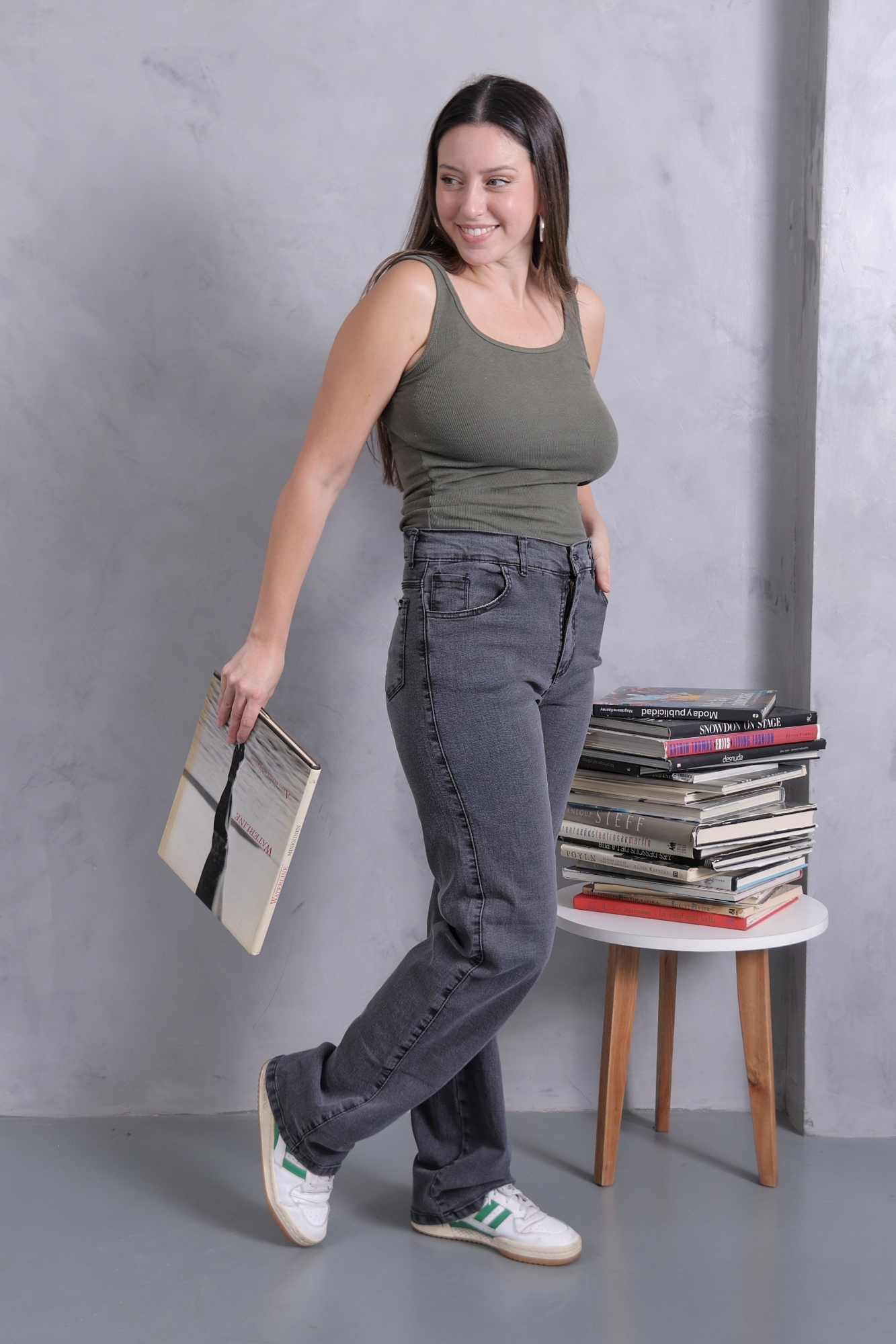 Wide Leg Gris Topo Elastizado! - Imagen 6