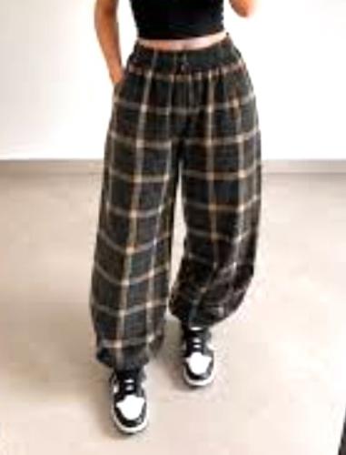 Pantalón Baggy Escocés