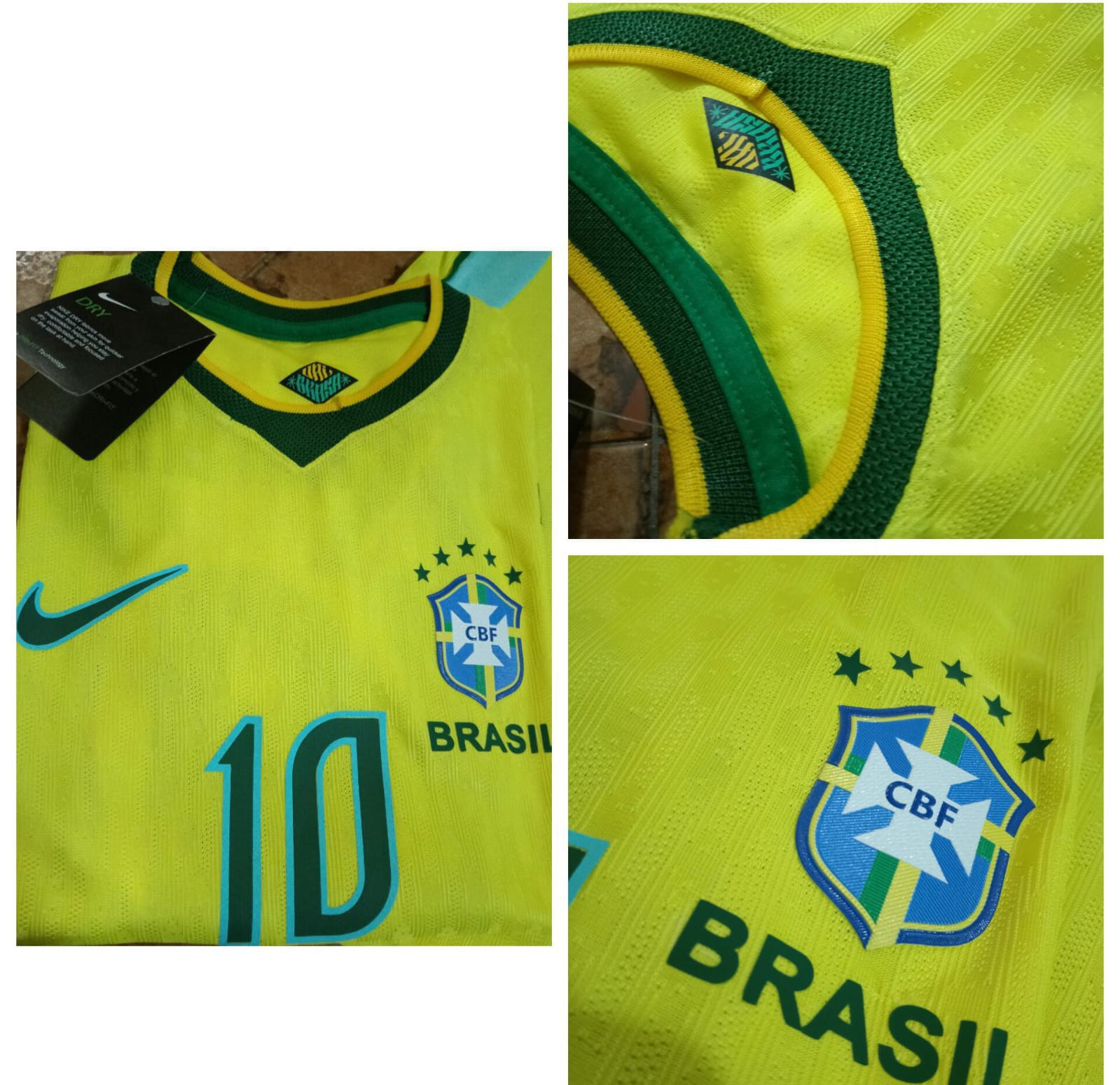 Camiseta Titular de la Selección de Brasil _niño - Imagen 3