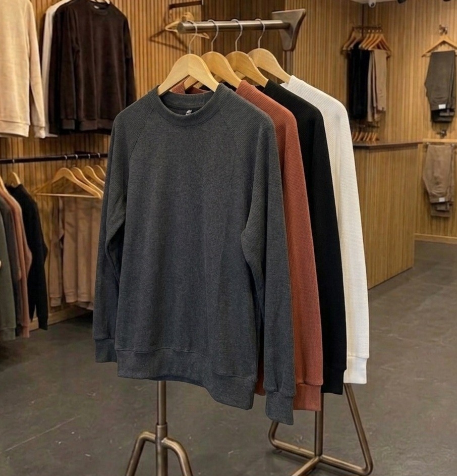 Sweater Wafle Frisado Premium - Imagen 1