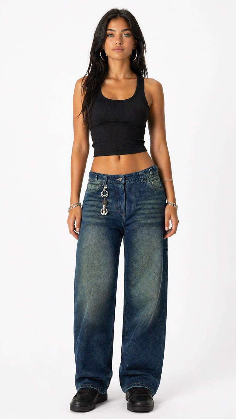Jean Baggy Regulador Dama Pantalón Ancho Denim Moda 2000's Mujer Mayorista Fabricante - Imagen 6