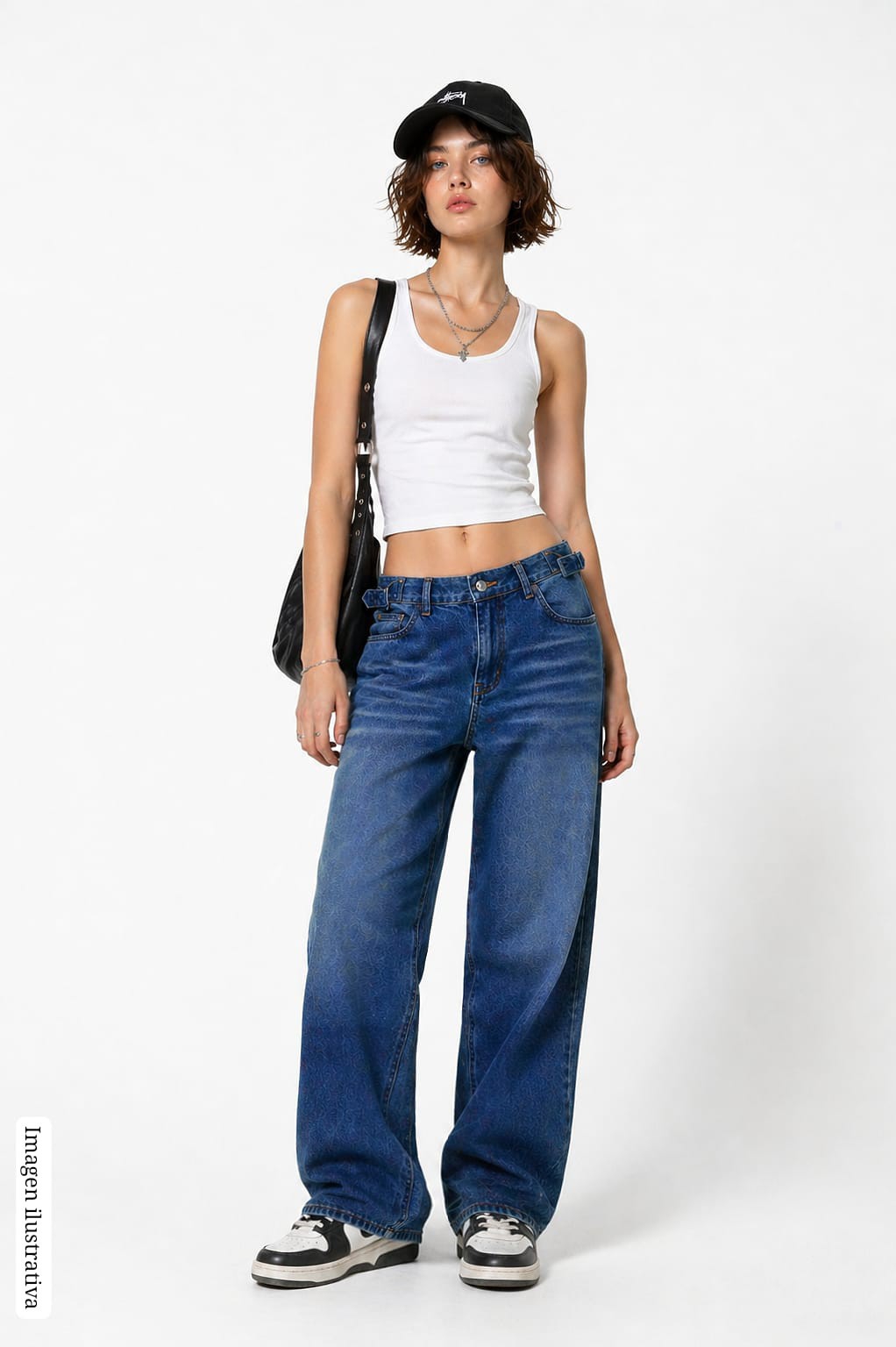 Jean Baggy Regulador Dama Pantalón Ancho Denim Moda 2000's Mujer Mayorista Fabricante - Imagen 2