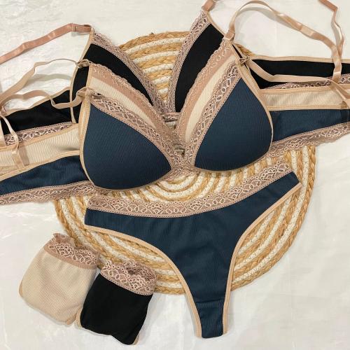 Conjunto Triángulo Morley Picot -lenceria Micatu
