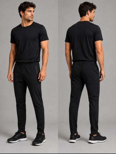 Pantalón Recto de Microfibra