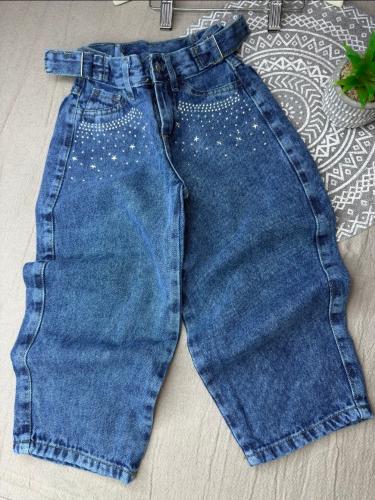 Jeans con Strass de Lluvia para Nena.