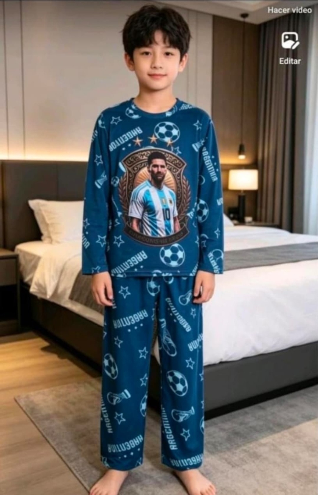 Pijama de Messi para Nene. - Imagen 2