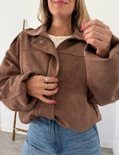 Bomber Gamuza Oversize