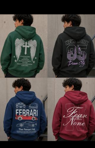 Buzo Oversize Doble Estampa Unisex