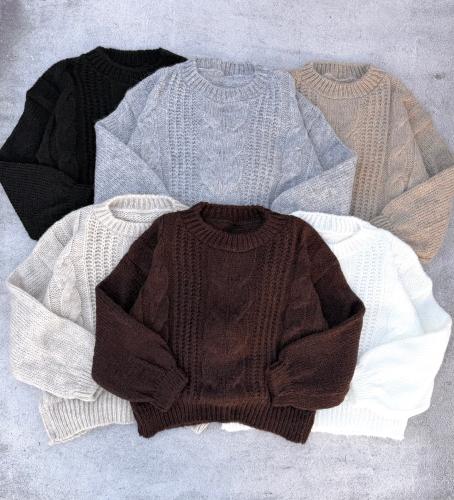 Sweater Crop Lana Frisa