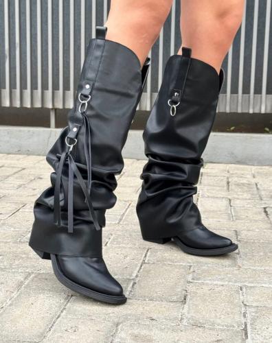 Botas Largas con Tiras