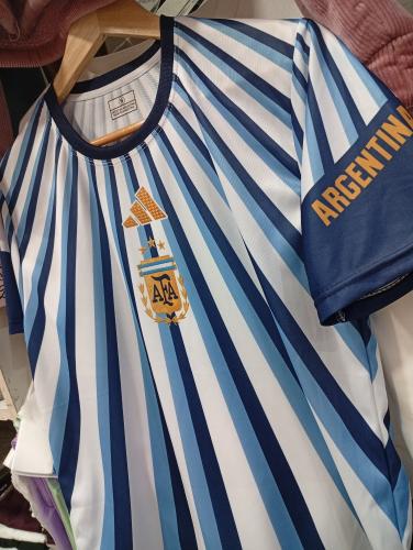Camiseta Argentina Efecto Bordado Pre Match Adulto