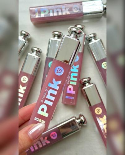 Lipglos con Color de Pink 21 (dupe de Diior)