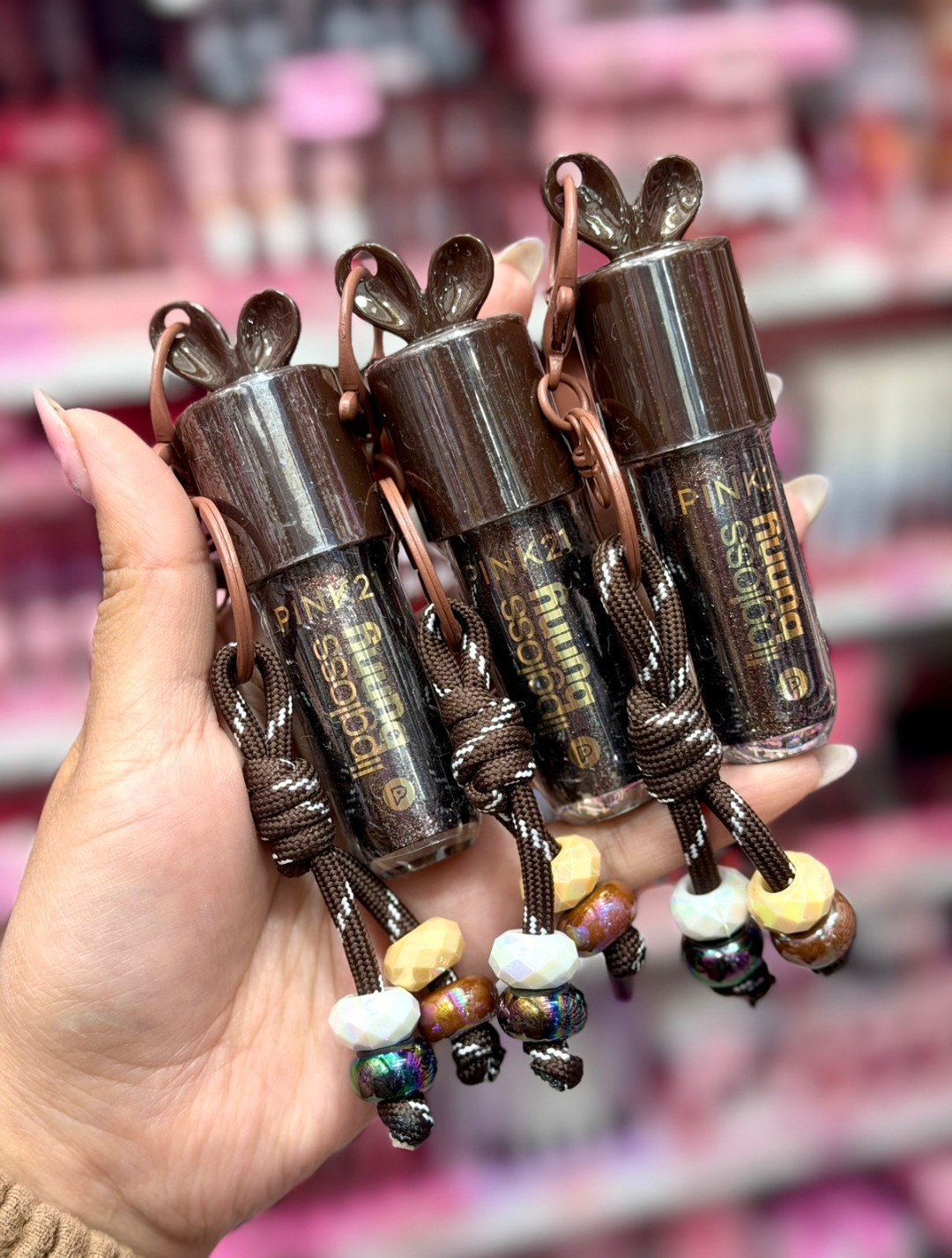 Lipglos Color Marron con Destellos de Pink 21 - Imagen 3