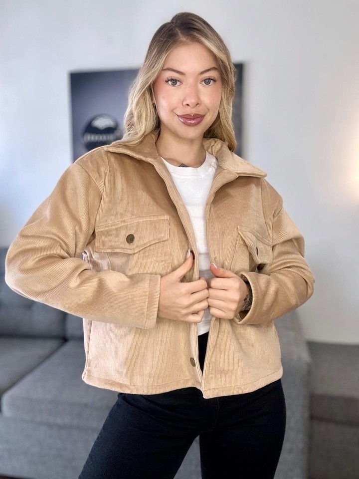 Campera Corderoy con Plush - Imagen 4
