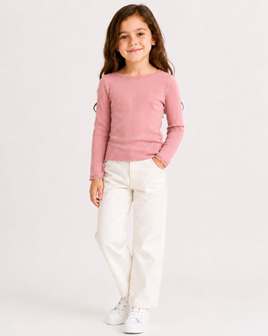 Remera Emilia C/puntilla Ribb Viscosa - Imagen 3