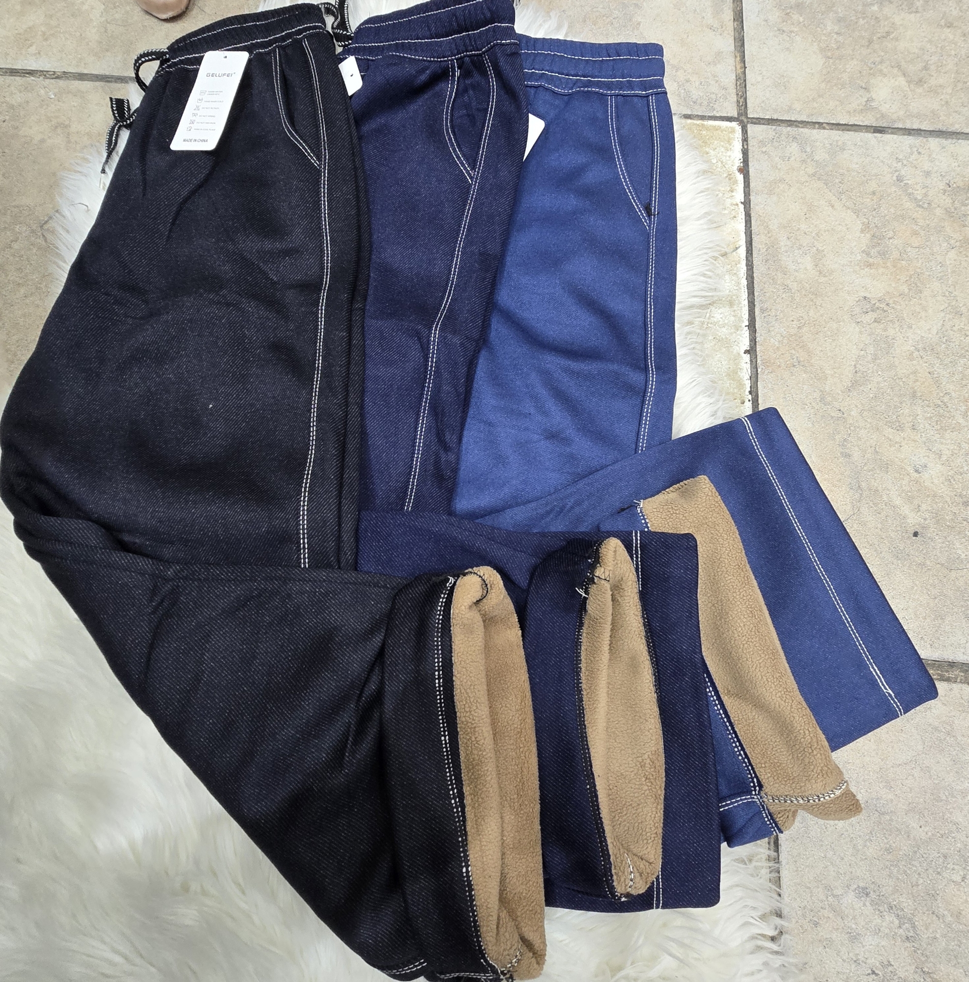Baggy Semi Jeans con Piel Excelente Calidad - Imagen 3