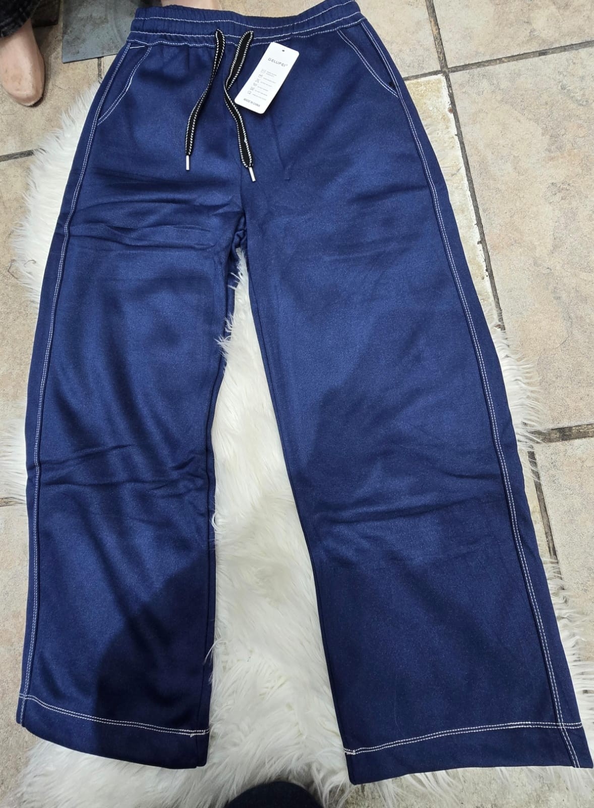 Baggy Semi Jeans con Piel Excelente Calidad - Imagen 7