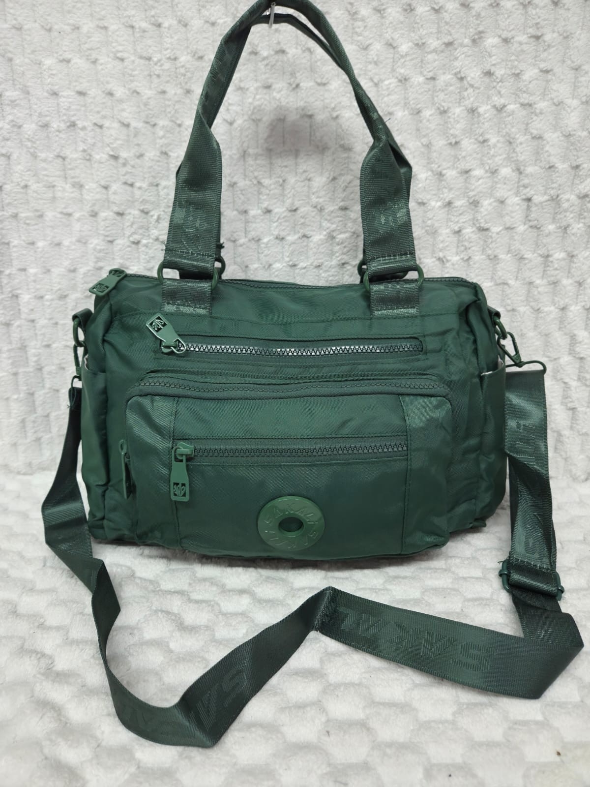Bolso  Morral Tela Impermeable Tira Desmontable Excelente Calidad - Imagen 7