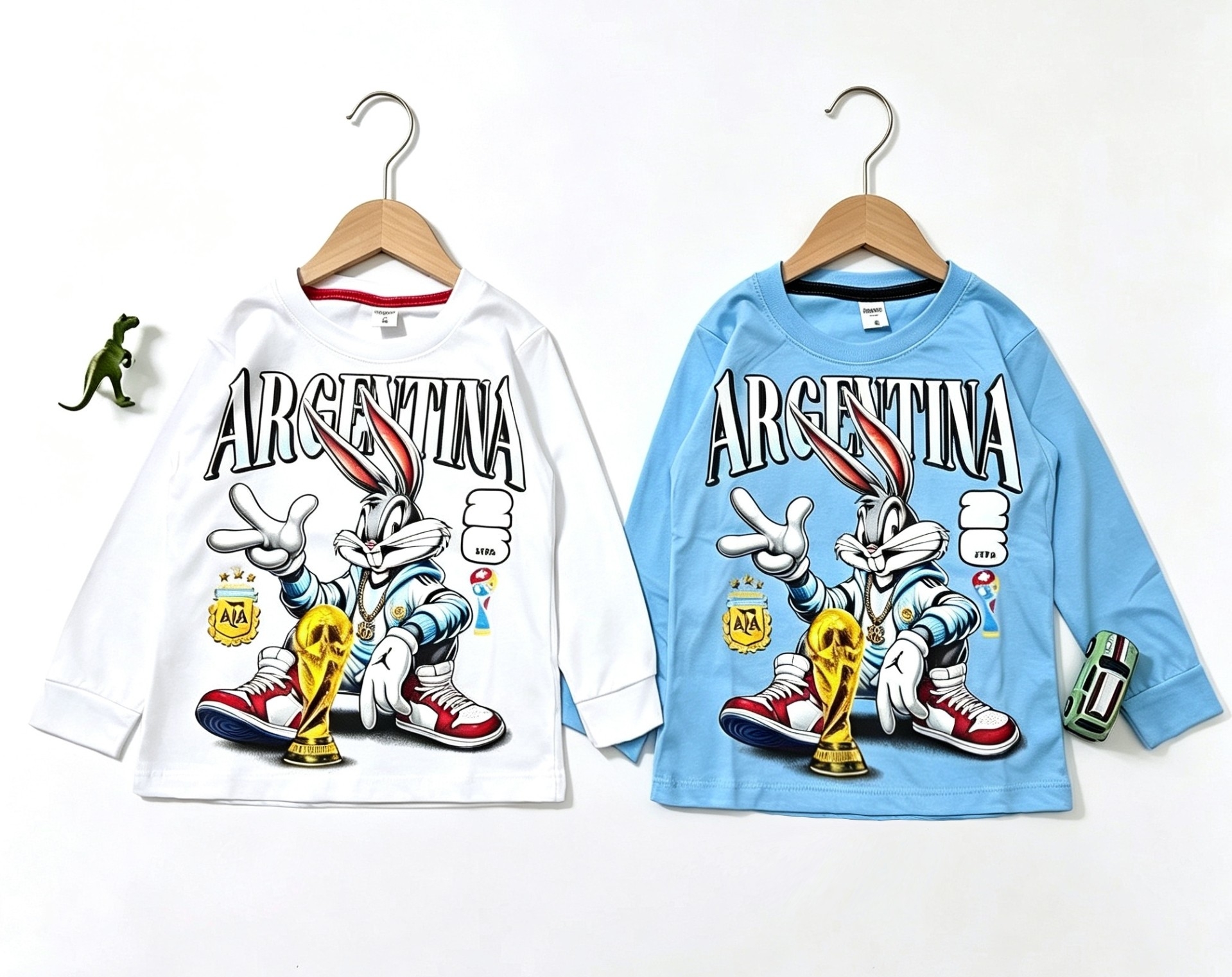 Camiseta Argentina Algodón Peinado Premium Varon - Imagen 5
