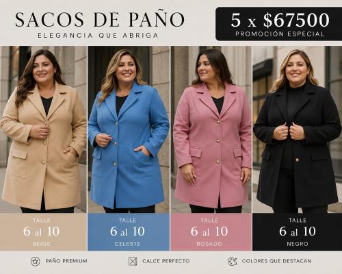 Sacos de Paño Talles Especiales