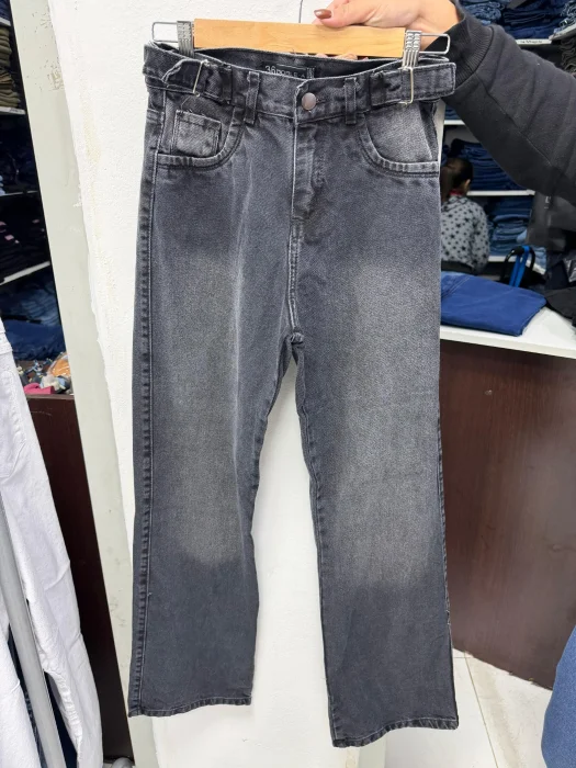 Wide Leg Gris Localizado, con Reguladores, Talles Reales