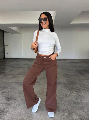 Wide Leg Chocolate
