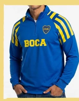 Buzo de Boca 1/2cierre Deportivo