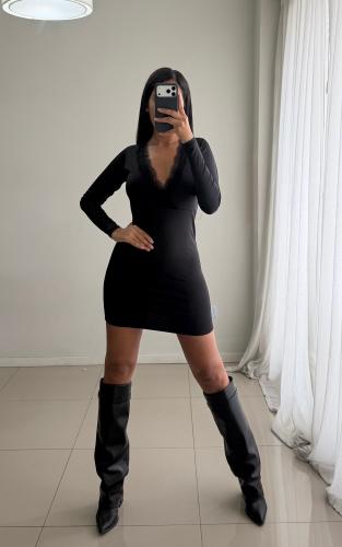 Vestido Marilin Puntillas  X Talle