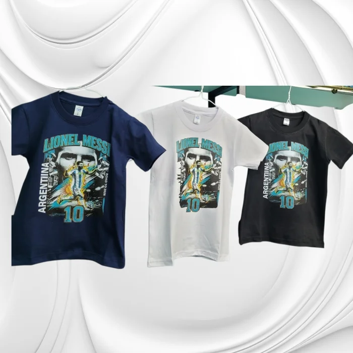 Remeras Messi Algodón Peinado