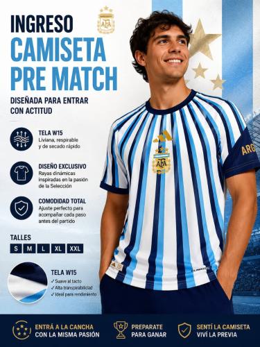 Camiseta Pre March  Entrenamiento Termosellado