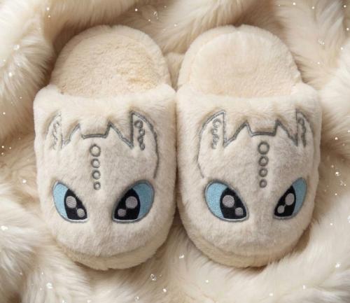 Pantuflon Furia Luminosa Piel de Conejo Bordado