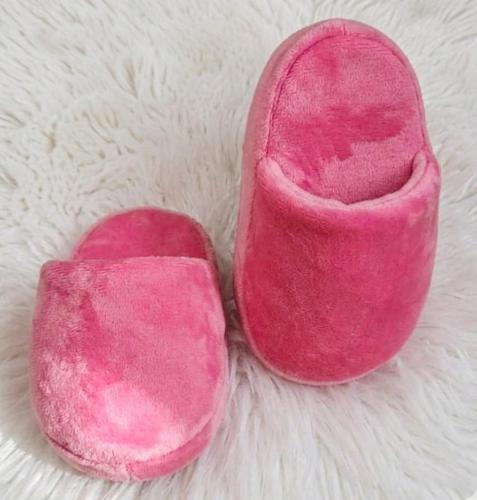 Pantuflon Rosa Chicle Liso Premiun