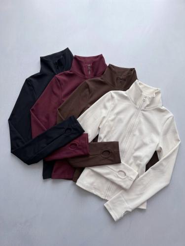 Campera Polera Dedal Cierre Cuello Alto