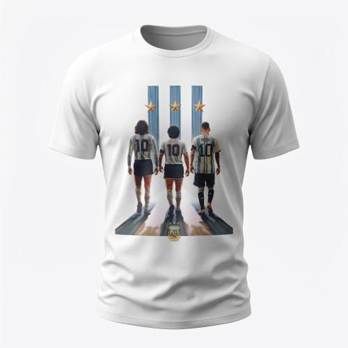 Remera Argentina Kempes Maradona Messi
