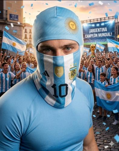 Pasamontañas Primera Piel Argentina, Mundial, Figuritas