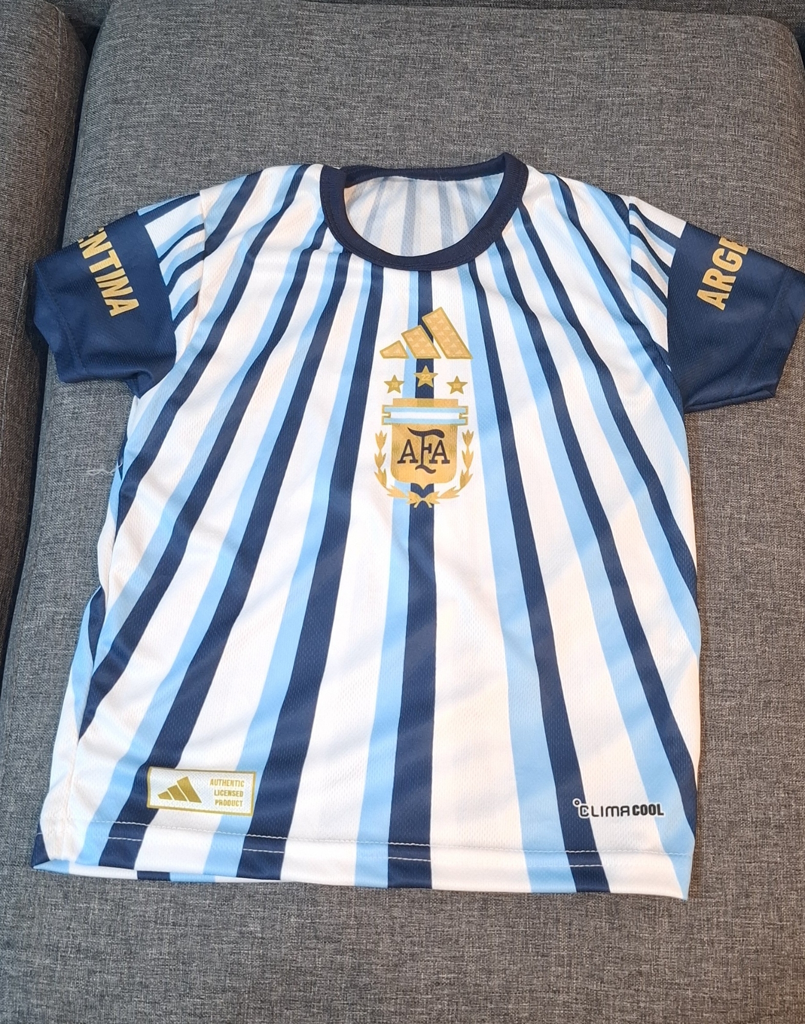 Camiseta Pre Match a Rayas Sublimadas, de Adulto - Imagen 1