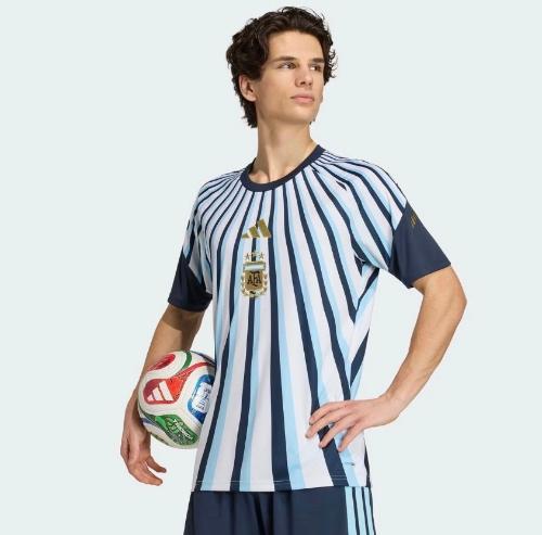 Camiseta Pre Match a Rayas Sublimadas, de Adulto - Miniatura 2