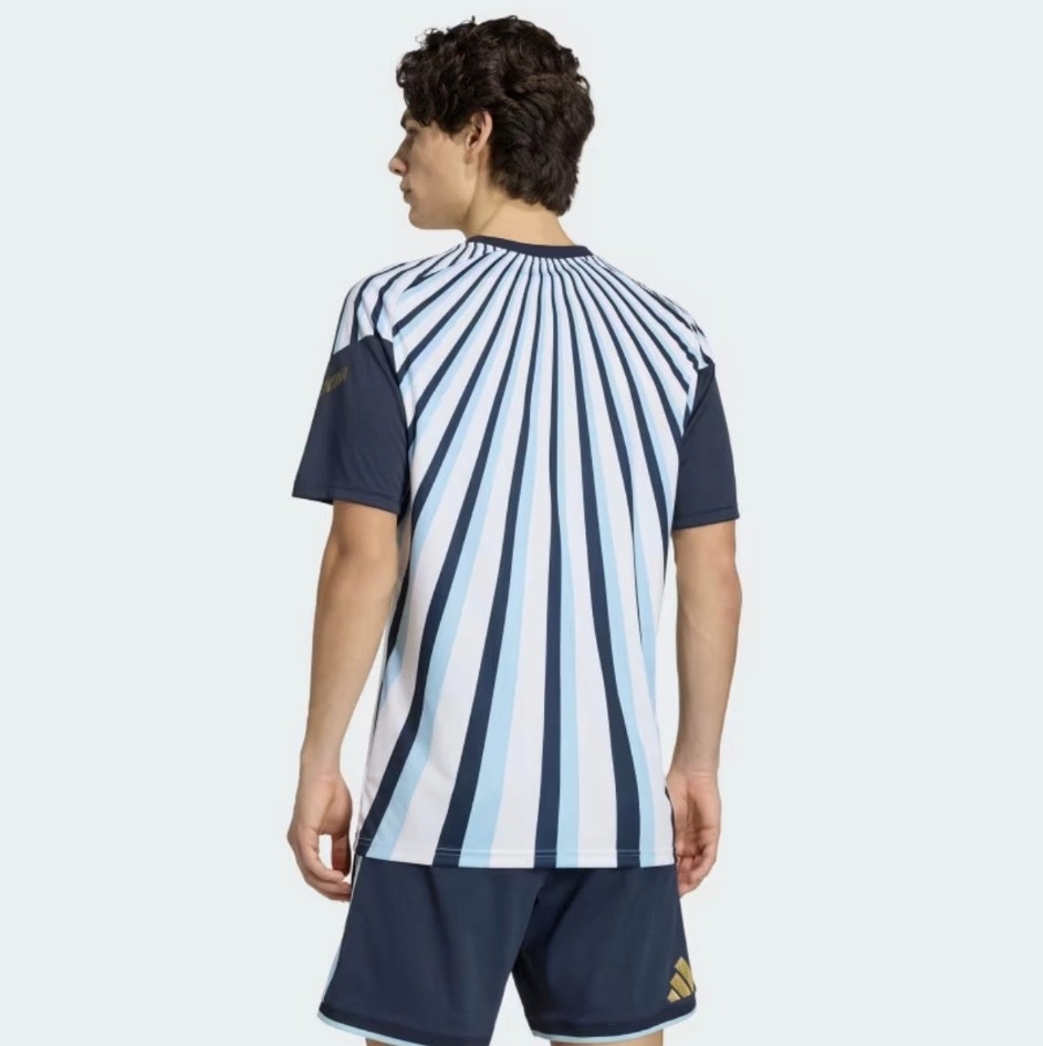 Camiseta Pre Match a Rayas Sublimadas, de Adulto - Imagen 4