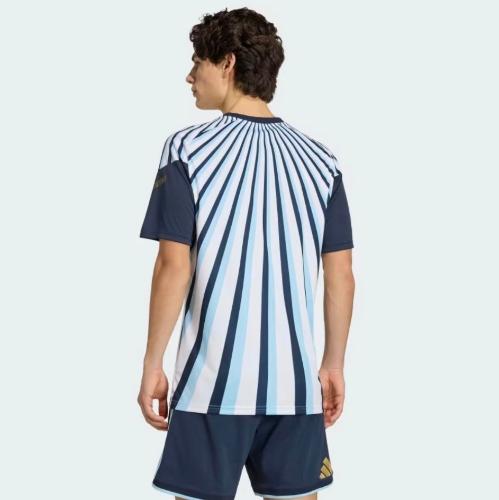 Camiseta Pre Match a Rayas Sublimadas, de Adulto - Miniatura 4