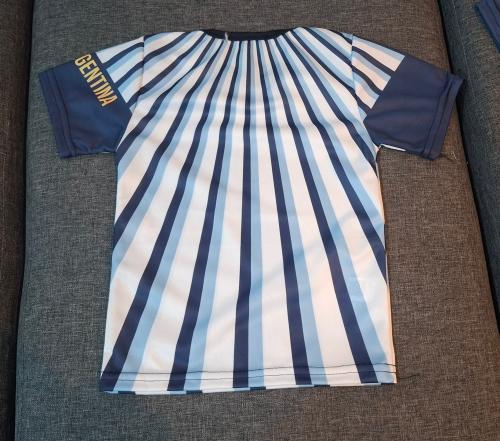 Camiseta Pre Match a Rayas Sublimadas, de Adulto - Miniatura 5