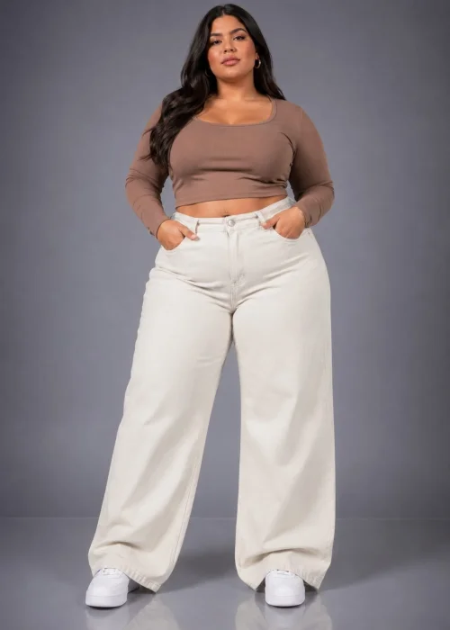 Wide Leg Beige Especial