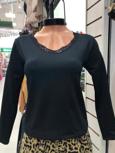 Térmico con Puntilla Cuello V
