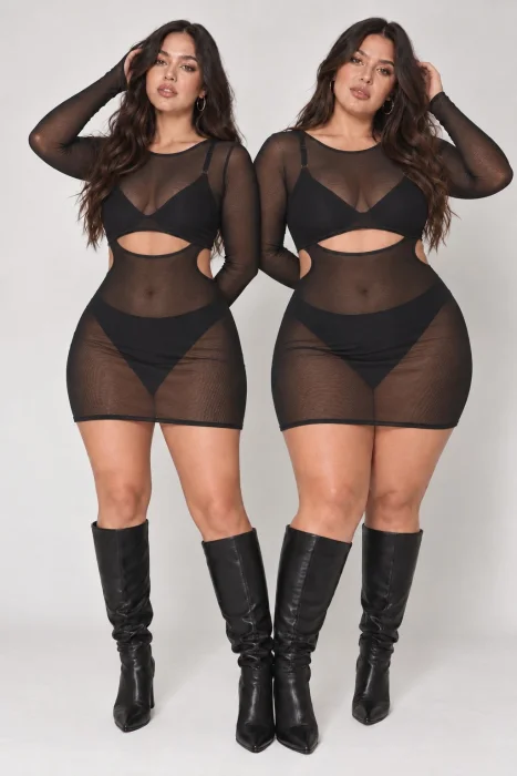 Talles 40 al 46/48 - Línea Curvy - Vestido Mandy