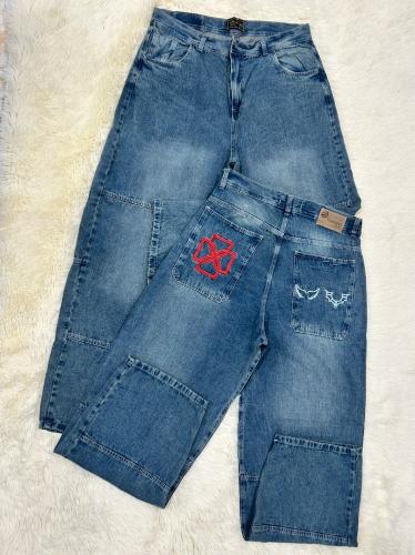 Baggy con Bordado | Oxido Nevado |